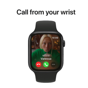 Apple Watch Series 10 Premium Clone – 42mm Jet Black Aluminium Case with Black Sport Band