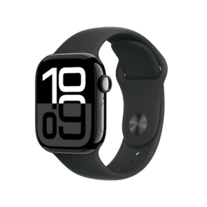 Apple Watch Series 10 Premium Clone – 42mm Jet Black black Case with Black Sport Band