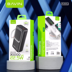 GREEN FIRE Bavin 30000mAh Power Bank – Premium High-Speed Charging Beast