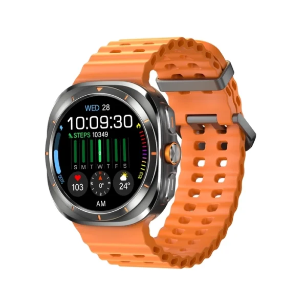 Samsung Galaxy Watch Ultra – 47mm LTE (Orange Edition) | Titanium Build, Super AMOLED, 10 ATM Water Resistance, and Comprehensive Health Tracking - Image 9