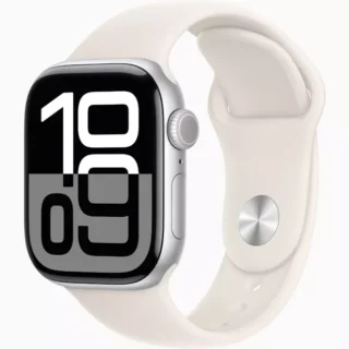 Silver Apple Watch Series 10 Premium Clone – 42mm Premium Silver Aluminium Case with Silver Sport Band