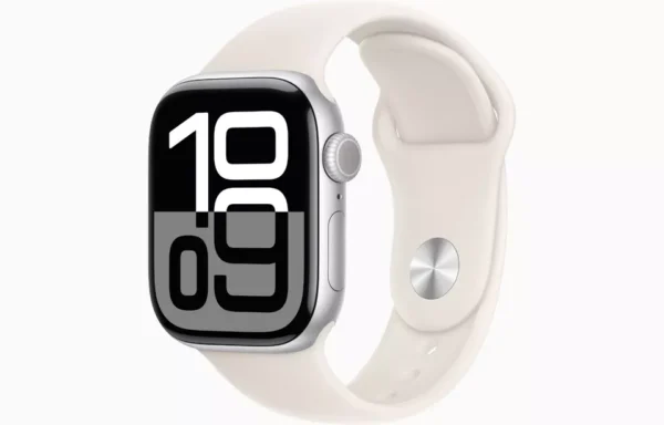 Silver Apple Watch Series 10 Premium Clone – 42mm Premium Silver Aluminium Case with Silver Sport Band