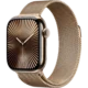 Gold Chain Apple Watch Series 10 Premium Clone – 42mm Black/Gold Case