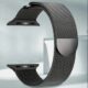 Black Stainless Steel Magnetic Mesh Chain Band for Apple Watch - MagnoLoop™ –(Series 3–10 & SE/2)