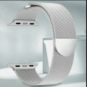 Silver Milanese Stainless Steel Mesh Band