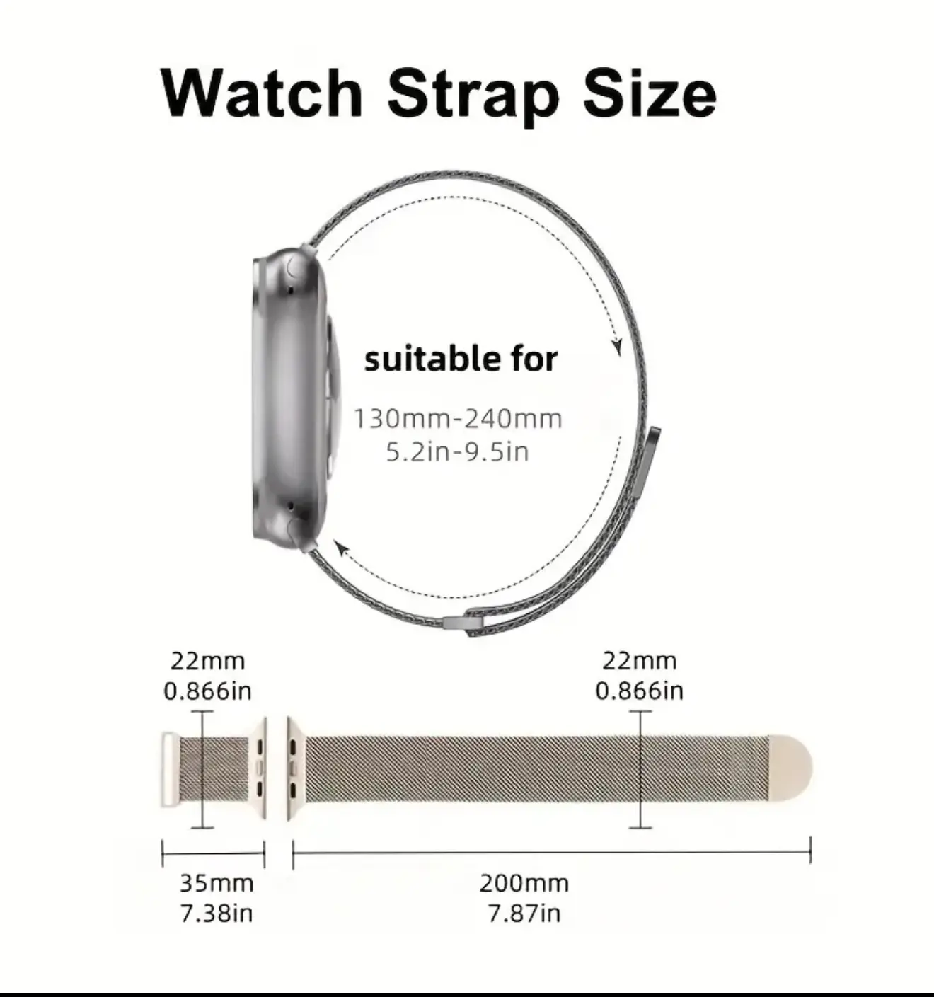 Apple Watch Series 11 with Silver Stainless Steel Mesh Strap - Image 3