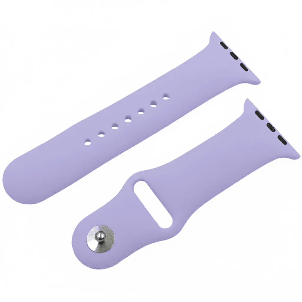 Lilac Silicone Strap for Apple Watch Series - Image 4