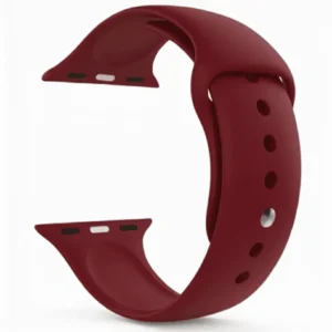 Maroon Silicone Strap for Apple Watch Series