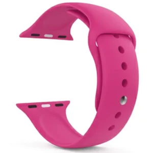 Pink Silicon strap for Apple Watch series