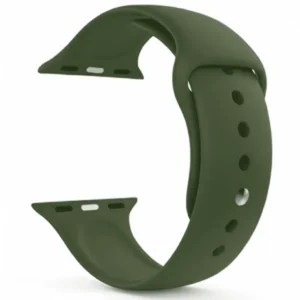 Green Silicon strap for Apple Watch series 11